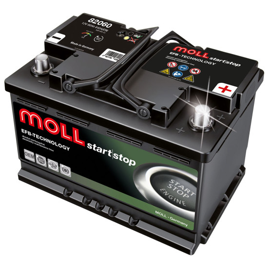 Акумулатор MOLL Start-Stop EFB 12V 60AH 640A