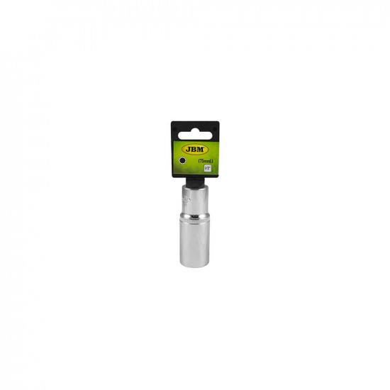 Дълга бишестоъгълна хромирана тръба - XZN 1/2` 19 мм JBM