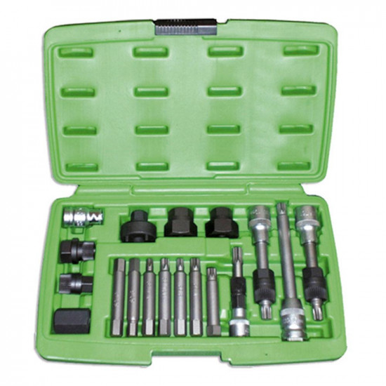 КОМПЛЕКТ КЛЮЧОВЕ ЗА АЛТЕРНАТОР 18 ЧАСТА JBM