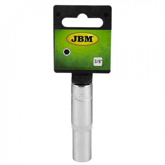 Дълга шестоъгълна тръба 65 мм хром 3/8` 12 мм JBM