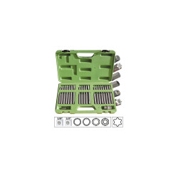 СПЕЦИАЛЕН КОМПЛЕКТ С 40 ГЛАВИ ЗА ОТВЕРТКИ ЗА ВИНТОВЕ TORX 12-6 ЖЕНСКИ JBM