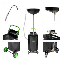 Машина за източване и събиране на масло JBM 80 литра