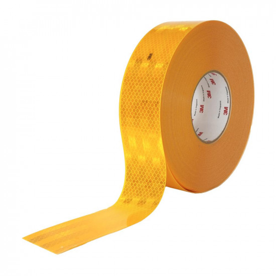 Светлоотразителна лента 3M 983-71 Жълта 53.5 мм MX 50 м ECE 104