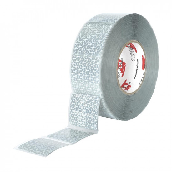 Сегментирана светлоотразителна лента REFLEXITE ORAFOL WHITE 50MMX50M ECE 104