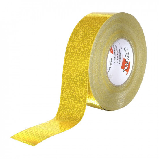 Светлоотразителна лента REFLEXITE ORAFOL ЖЪЛТА 50MMX50M ECE 104