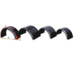 ПОЛУКРЪГЛИ ПЛАСТМАСОВИ КАЛНИЦИ 450 X 1300 X 1900 ММ HICO