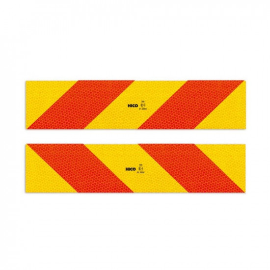 КОМПЛЕКТ ОТ 2 ОТРАЖАТЕЛИ 565X132MM АЛУМИНИЕВИ RR.70.0 HICO