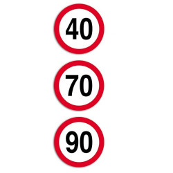 СТИКЕР ЗА ОГРАНИЧЕНИЕ НА СКОРОСТТА 100 КМ СВЕТЛООТРАЖИТЕЛНО ФОЛИО КЛАС I D-200 ММ HICO