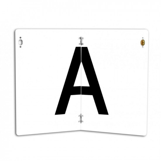 ТАБЕЛНА ПЛОЧА -A- 400X300 ММ АЛУМИНИЕВА ВЕРТИКАЛНА СГЪВАЕМА HICO