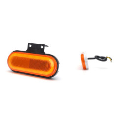 ГАБАРИТНА СВЕТЛИНА LED 1420 W198, 12V-24V, ОРАНЖЕВА ПОЗИЦИЯ С WA5 СИГНАЛ