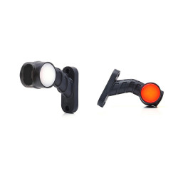 LED СТРАНИЧЕН ГАБАРИТЕН СВЕТЛИНА С РАМО 1096P W148.2. 12V-24V. ПОЗИЦИЯ БЯЛА / ЧЕРВЕНА ДЯСНА