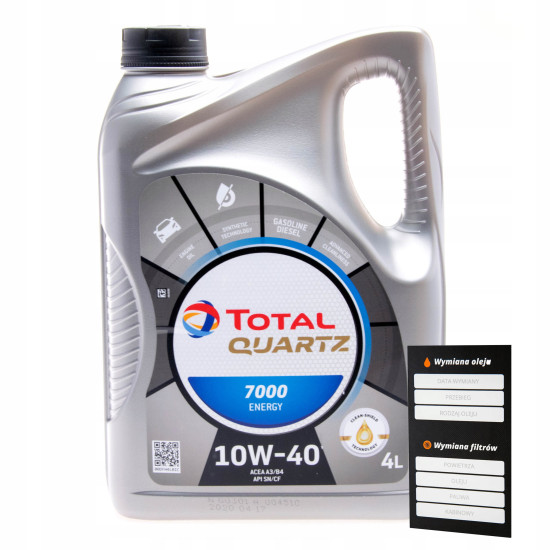 TOTAL QUARTZ 7000 DIESEL 10W-40 - 4L