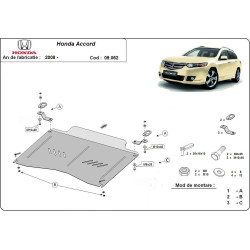 Метална кора под двигател и скоростна кутия HONDA ACCORD от 2008 до 2011